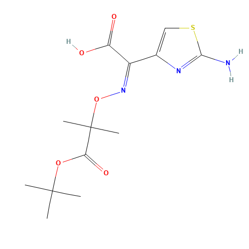 (Z)-2-Amino-alpha-[1-(tert-butoxycarbonyl)]-1-methylethoxyimino-4-thiazolacetic acid (CAS: 86299-47-0) - Related Chemical Product