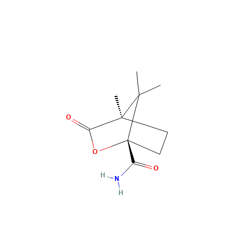 (1S)-(-)-CAMPHANIC ACID AMIDE (CAS: 54200-37-2) - Chemical Structure and Molecular Formula 