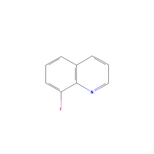 8-FLUOROQUINOLINE (CAS: 394-68-3) - Chemical Structure and Molecular Formula 