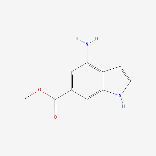 METHYL 4-AMINO-6-INDOLECARBOXYLATE (CAS: 121561-15-7) - Chemical Structure and Molecular Formula 