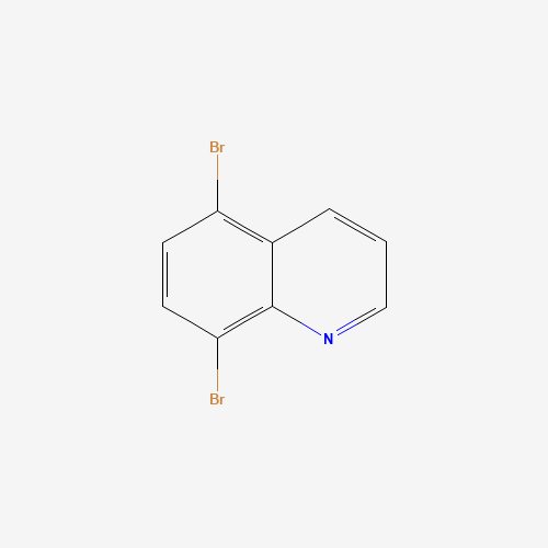 5,8-Dibromoquinoline (CAS: 81278-86-6) - Chemical Structure and Molecular Formula 