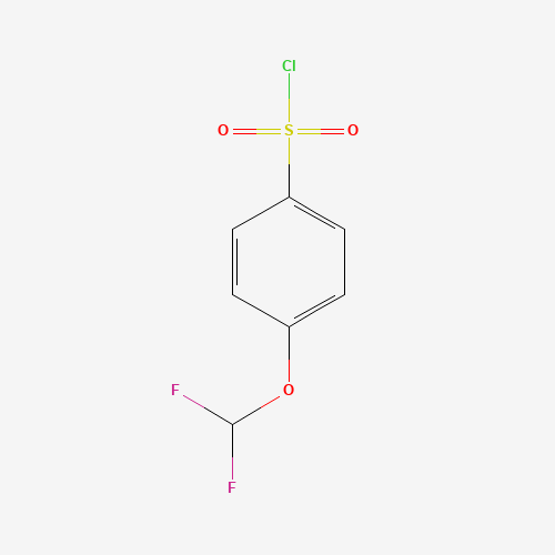 4-(Difluoromethoxy)benzenesulfonyl chloride (CAS: 351003-34-4) - Chemical Structure and Molecular Formula 