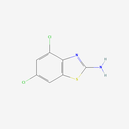 2-Amino-4,6-dichlorobenzothiazole (CAS: 16582-59-5) - Chemical Structure and Molecular Formula 