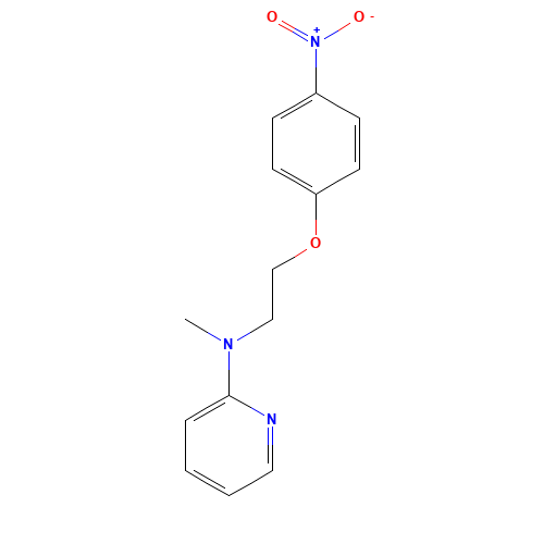 N-Methyl-N-[2-(4-nitrophenoxy)ethyl]-2-pyridinamine (CAS: 329249-47-0) - Chemical Structure and Molecular Formula 