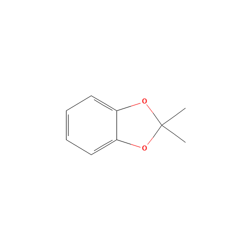 2,2-Dimethyl-1,3-benzodioxole (CAS: 14005-14-2) - Chemical Structure and Molecular Formula 