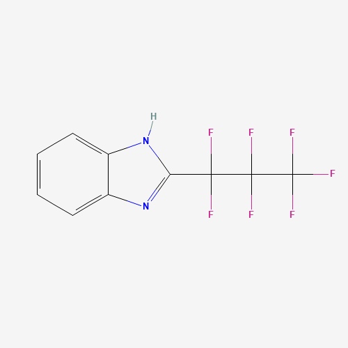2-(HEPTAFLUOROPROPYL)BENZIMIDAZOLE (CAS: 559-37-5) - Chemical Structure and Molecular Formula 