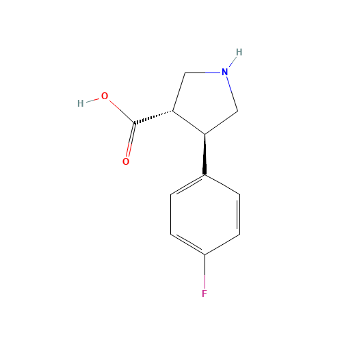 (3S,4R)-4-(4-FLUOROPHENYL)PYRROLIDINE-3-CARBOXYLIC ACID (CAS: 1047651-77-3) - Related Chemical Product