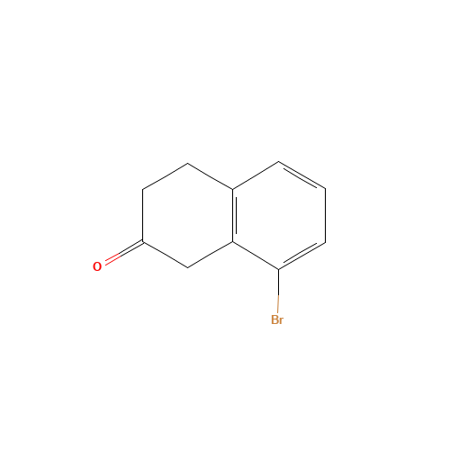 8-Bromo-2-tetralone (CAS: 117294-21-0) - Chemical Structure and Molecular Formula 