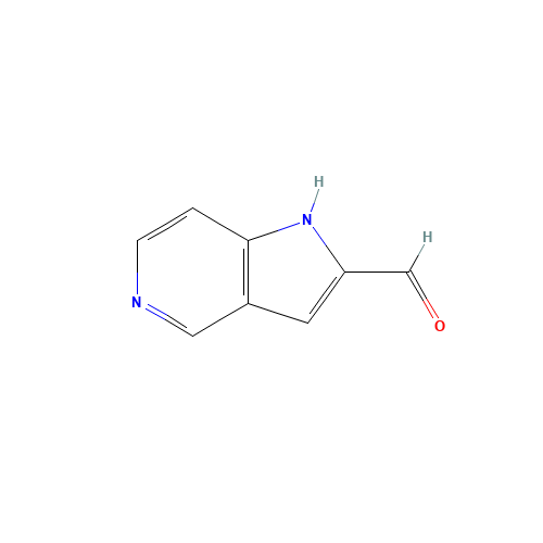 1H-PYRROLO[3,2-C]PYRIDINE-2-CARBALDEHYDE (CAS: 630395-95-8) - Chemical Structure and Molecular Formula 