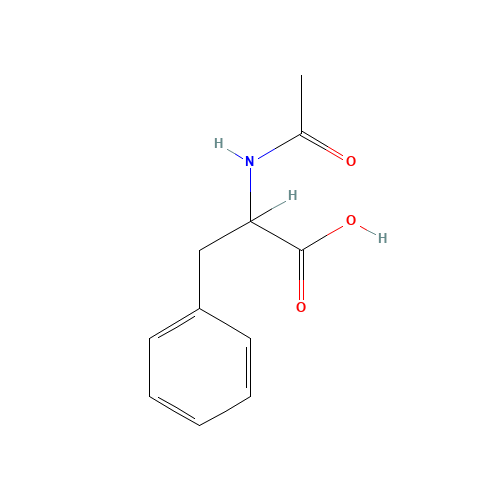 AC-DL-PHE-OH (CAS: 2901-61-3) - Chemical Structure and Molecular Formula 