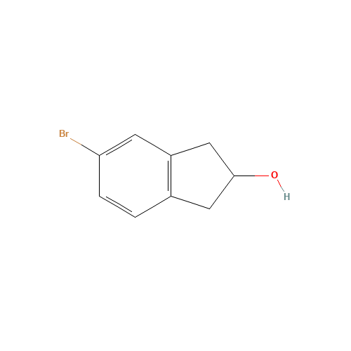 1H-Inden-2-ol,5-bromo-2,3-dihydro- (CAS: 862135-61-3) - Chemical Structure and Molecular Formula 