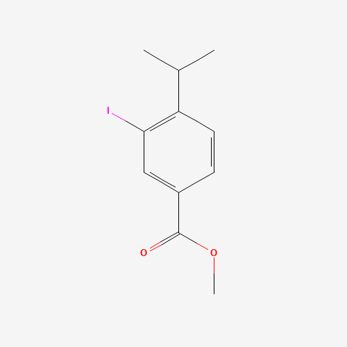 methyl 3-iodo-4-isopropylbenzoate (CAS: 100127-58-0) - Chemical Structure and Molecular Formula 