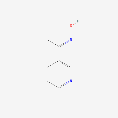 1-(3-PYRIDYL)ETHAN-1-ONE OXIME (CAS: 5973-83-1) - Chemical Structure and Molecular Formula 