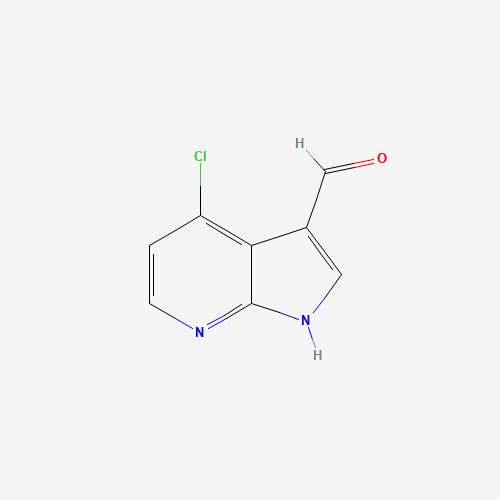 1H-Pyrrolo[2,3-b]pyridine-3-carboxaldehyde,4-chloro- (CAS: 918515-16-9) - Chemical Structure and Molecular Formula 