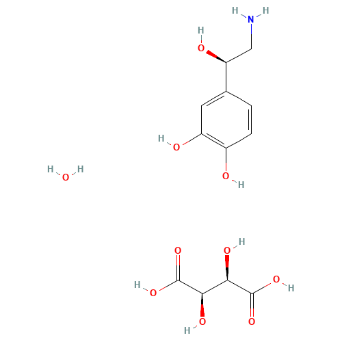 L-4-(2-Amino-1-hydroxyethyl)-1,2-benzenediol bitartrate (CAS: 69815-49-2) - Related Chemical Product