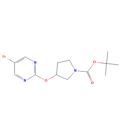 3-(5-BROMOPYRIMIDIN-2-YLOXY)PYRROLIDINE-1-CARBOXYLIC ACID TERT-BUTYL ESTER (CAS: 914347-79-8) - Related Chemical Product