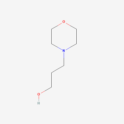 3-Morpholinopropanol (CAS: 4441-30-9) - Chemical Structure and Molecular Formula 