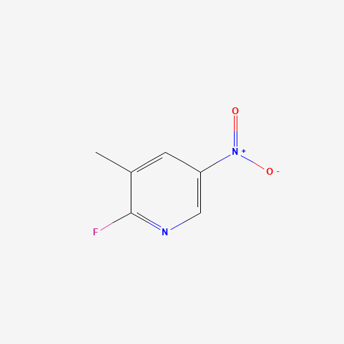 2-FLUORO-5-NITRO-3-PICOLINE (CAS: 19346-46-4) - Chemical Structure and Molecular Formula 