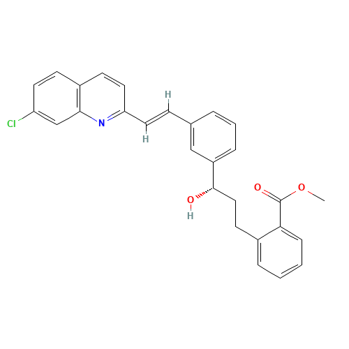 METHYL 2-[(S)-3-{(E)-3-[2-(7-CHLORO-2-QUINOLYL)VINYL]PHENYL}-3-HYDROXYPROPYL]BENZOATE (CAS: 181139-72-0) - Related Chemical Product