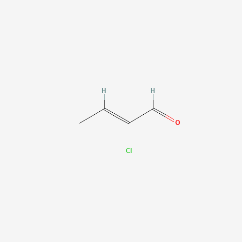 2-chloro-2-butenal (CAS: 53175-28-3) - Chemical Structure and Molecular Formula 