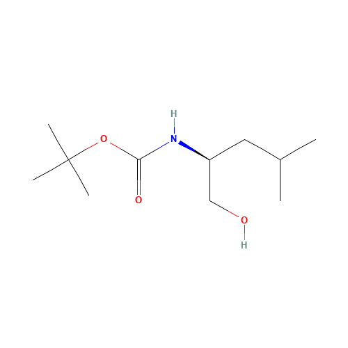 BOC-L-LEUCINOL (CAS: 82010-31-9) - Chemical Structure and Molecular Formula 