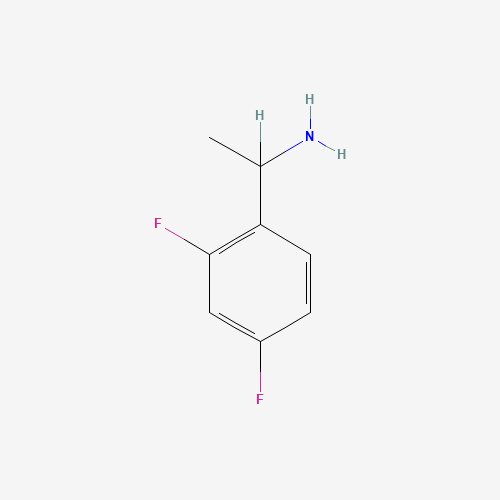 1-(2',4'-DIFLUOROPHENYL)ETHYLAMINE (CAS: 603951-43-5) - Chemical Structure and Molecular Formula 