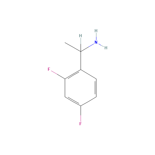1-(2',4'-DIFLUOROPHENYL)ETHYLAMINE (CAS: 603951-43-5) - Chemical Structure and Molecular Formula 