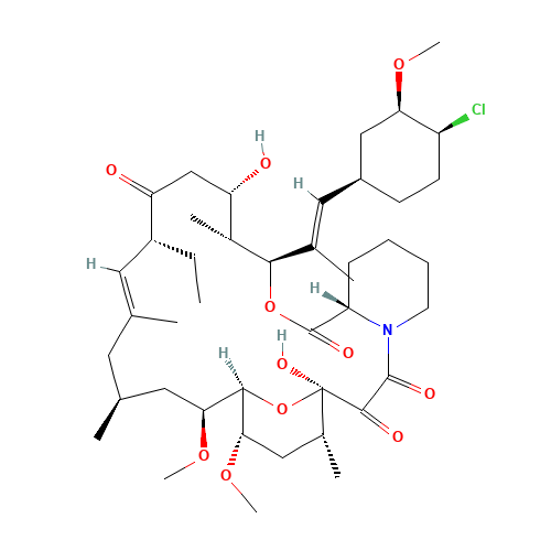 Pimecrolimus (CAS: 137071-32-0) - Chemical Structure and Molecular Formula 