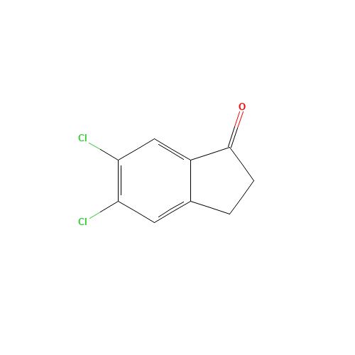 5,6-DICHLORO (DIFLUORO)-INDANONE (CAS: 68755-31-7) - Chemical Structure and Molecular Formula 