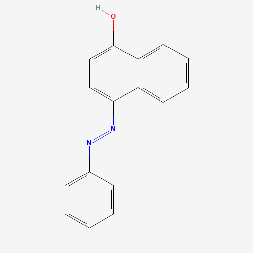 4-(phenylazo)-1-naphthol (CAS: 3651-02-3) - Chemical Structure and Molecular Formula 