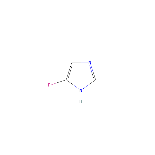 4-FLUORO-1H-IMIDAZOLE (CAS: 30086-17-0) - Chemical Structure and Molecular Formula 