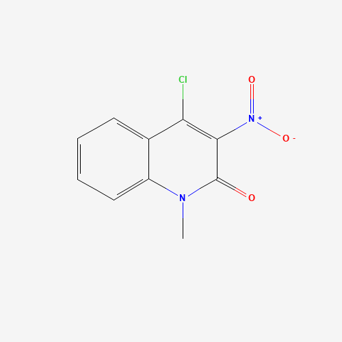 4-Chloro-1-methyl-3-nitro-1H-quinolin-2-one (CAS: 79966-13-5) - Chemical Structure and Molecular Formula 