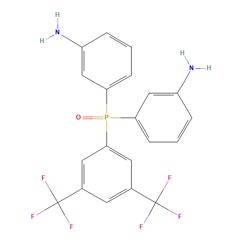 BIS(3-AMINOPHENYL) 3,5-DI(TRIFLUOROMETHYL)PHENYL PHOSPHINE OXIDE (CAS: 299176-31-1) - Related Chemical Product