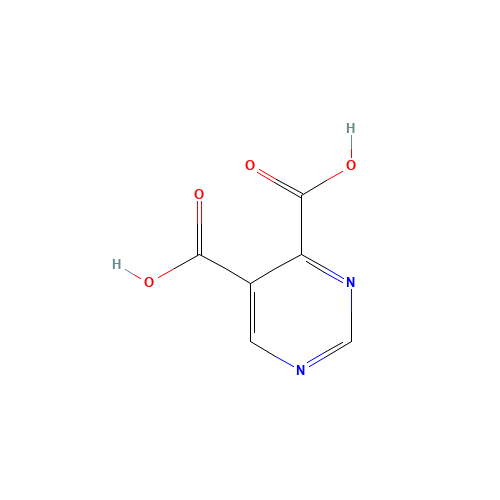 4,5-Pyrimidinedicarboxylic acid (9CI) (CAS: 54001-63-7) - Chemical Structure and Molecular Formula 