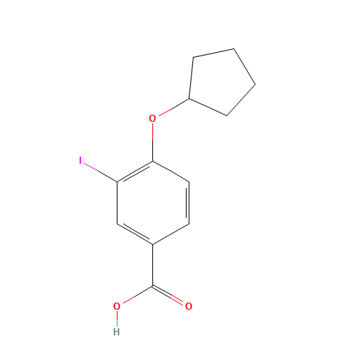 4-(cyclopentyloxy)-3-iodobenzoic acid (CAS: 1131614-30-6) - Related Chemical Product