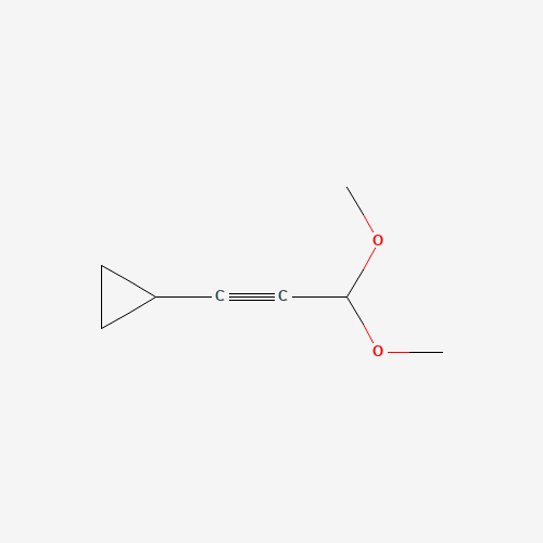 (3,3-Dimethoxy-prop-1-ynyl)-cyclopropane (CAS: 436097-28-8) - Chemical Structure and Molecular Formula 