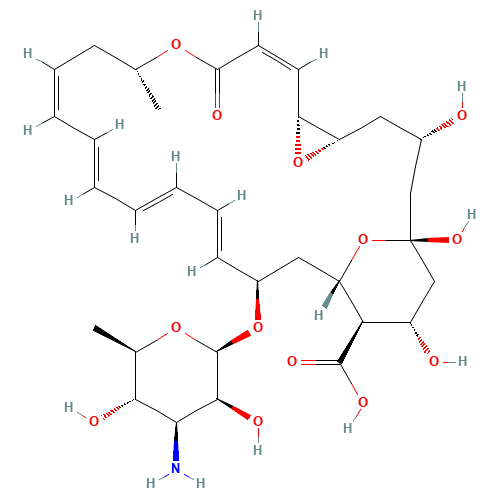 Pimaricin (CAS: 7681-93-8) - Chemical Structure and Molecular Formula 