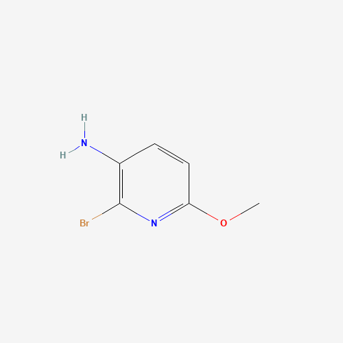 3-AMINO-2-BROMO-6-METHOXYPYRIDINE (CAS: 135795-46-9) - Chemical Structure and Molecular Formula 