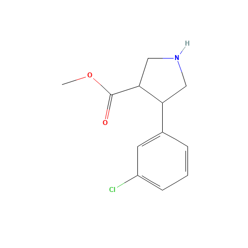Trans-methyl 4-(3-chlorophenyl)pyrrolidine-3-carboxylate (CAS: 939758-09-5) - Related Chemical Product