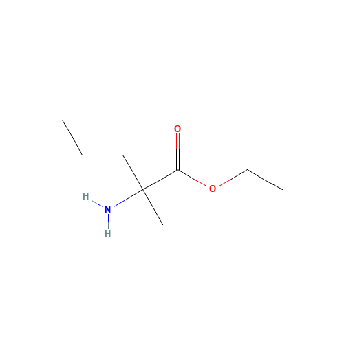 ETHYL 2-AMINO-2-METHYLPENTANOATE (CAS: 13893-47-5) - Chemical Structure and Molecular Formula 