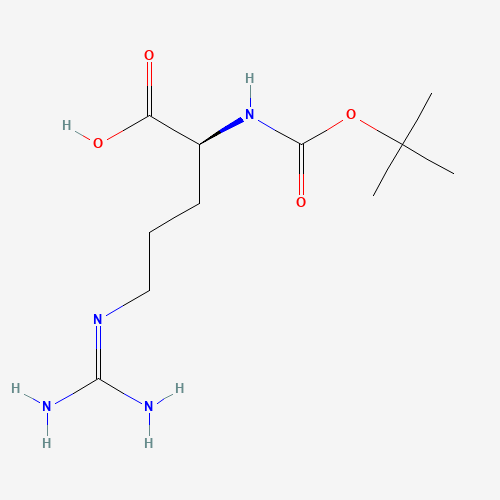 BOC-ARG-OH (CAS: 13726-76-6) - Chemical Structure and Molecular Formula 