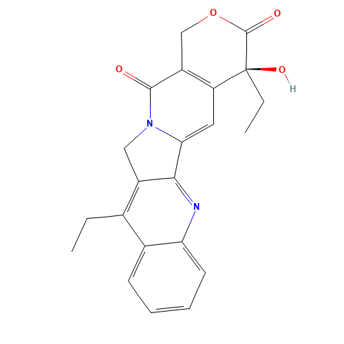 7-Ethylcamptothecin (CAS: 78287-27-1) - Chemical Structure and Molecular Formula 