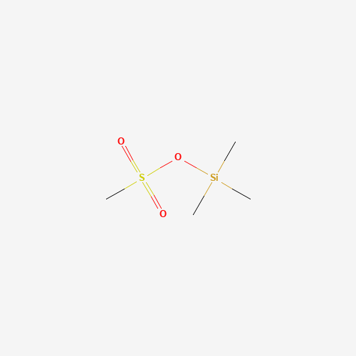 TRIMETHYLSILYL METHANESULFONATE (CAS: 10090-05-8) - Chemical Structure and Molecular Formula 