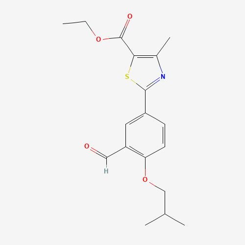 ETHYL 2-(3-FORMYL-4-ISOBUTOXYPHENYL)-4-METHYLTHIAZOLE-5-CARBOXYLATE (CAS: 161798-03-4) - Related Chemical Product