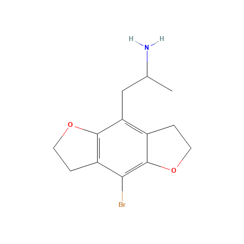 2-(8-BROMO-2,3,6,7-TETRAHYDRO-BENZO[1,2-B:4,5-B']DIFURAN-4-YL)-1-METHYL-ETHYLAMINE (CAS: 219986-75-1) - Related Chemical Product