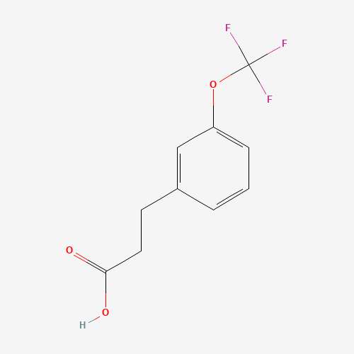 3-(TRIFLUOROMETHOXY)HYDROCINNAMIC ACID (CAS: 168833-77-0) - Chemical Structure and Molecular Formula 