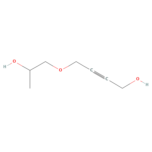 5-Oxa-2-octyne-1,7-diol (CAS: 1606-79-7) - Chemical Structure and Molecular Formula 