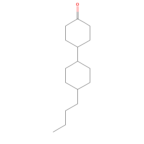 trans-4-(trans-4-Butylcyclohexyl)cyclohexylanone (CAS: 92413-47-3) - Chemical Structure and Molecular Formula 