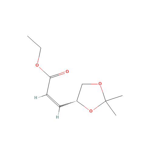 (Z)-ETHYL-4,5-O-ISOPROPYLIDENE-(R)-4,5-DIHYDROXY-2-PENTENOATE (CAS: 104321-63-3) - Related Chemical Product