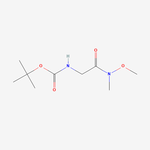 BOC-GLYCINE N,O-DIMETHYLHYDROXAMIDE (CAS: 121505-93-9) - Chemical Structure and Molecular Formula 